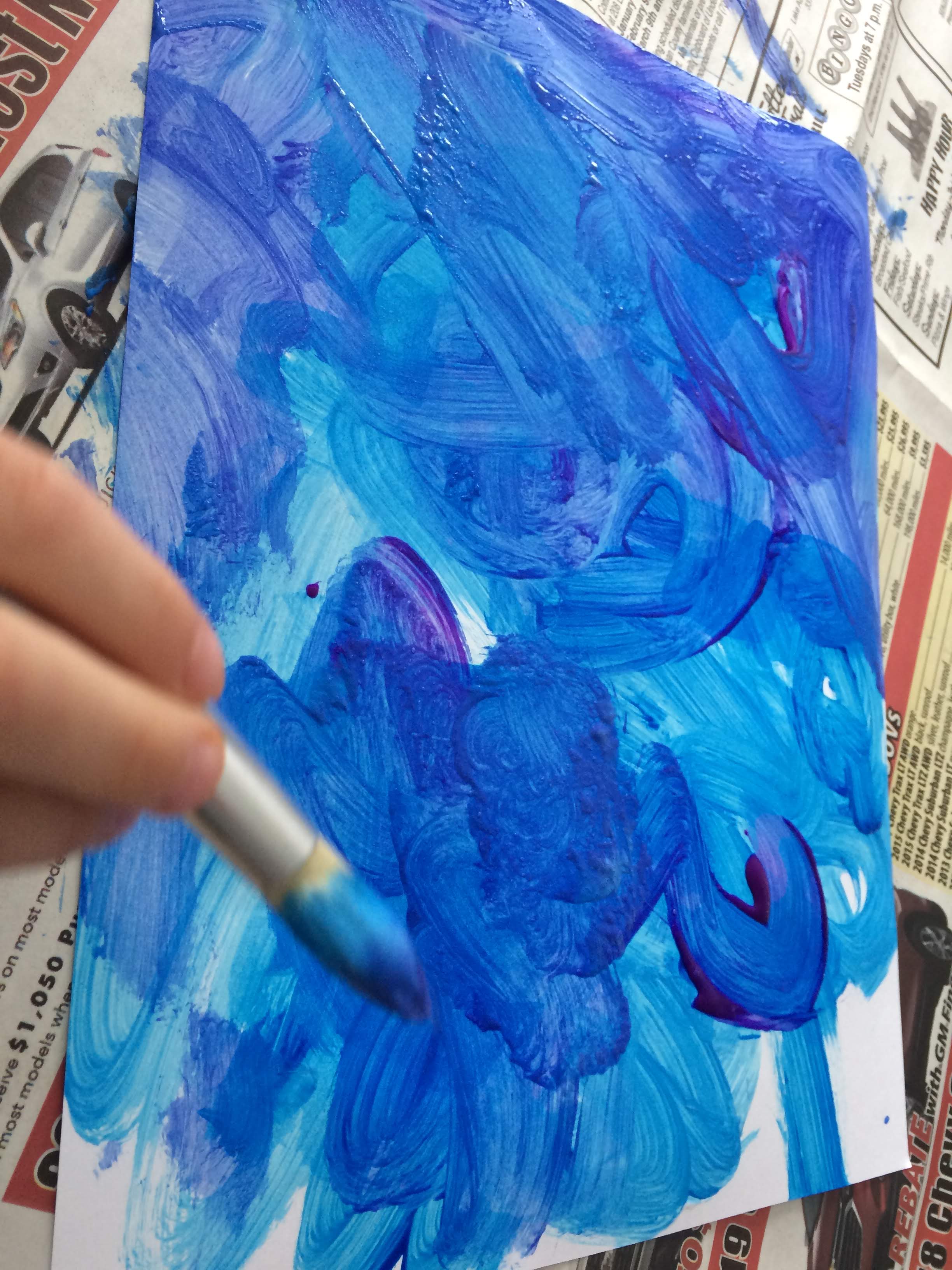 Shimmering, Sparkly Snow Paint - Process Art for Young Children